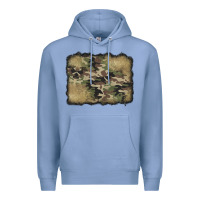 Colony Blue camouflage glitter background Premium Hoodie - Jasminsmagicworld