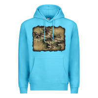 Ocean Blue camouflage glitter background Premium Hoodie - Jasminsmagicworld