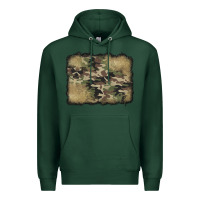 Sports Green camouflage glitter background Premium Hoodie - Jasminsmagicworld