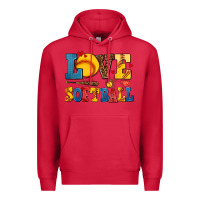 Cardinal love softball Premium Hoodie - AdoDesignShop