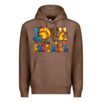 Chestnut love softball Premium Hoodie - AdoDesignShop
