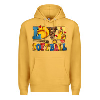 Mustard love softball Premium Hoodie - AdoDesignShop