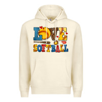 Sandshell love softball Premium Hoodie - AdoDesignShop
