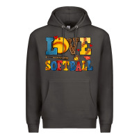 Smoke love softball Premium Hoodie - AdoDesignShop
