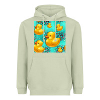 Matcha rubber duck seamless pattern Heavyweight Hoodie - HRA Design Shop