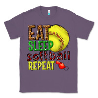 Lavender eat sleep softball repeat Classic Tee - texasbilliewilder