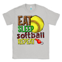 Moon Dust eat sleep softball repeat Classic Tee - texasbilliewilder