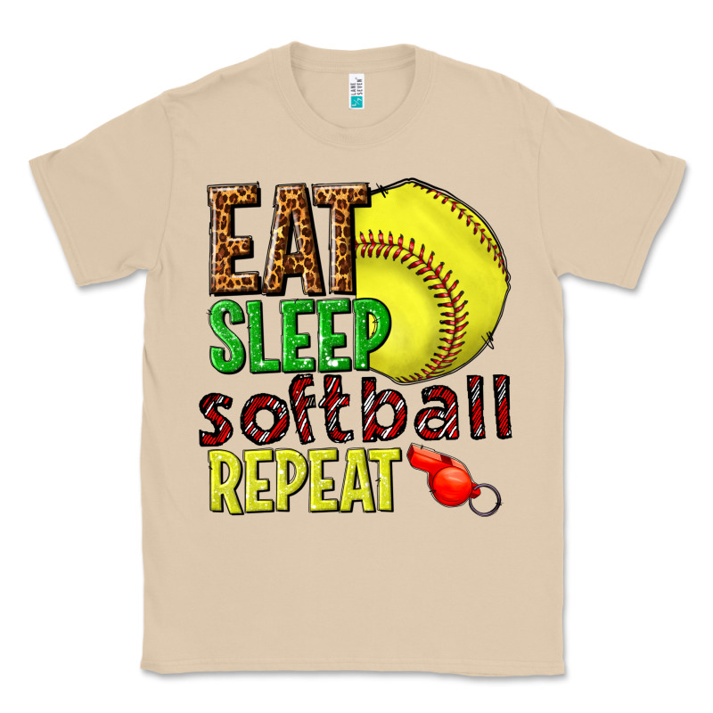 Eat Sleep Softball Repeat Classic Tee by texasbilliewilder | Teevron