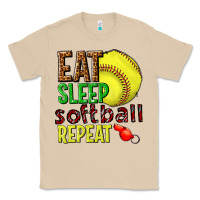 Mushroom eat sleep softball repeat Classic Tee - texasbilliewilder