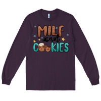 Plum milf and cookies Long Sleeve Tee - MaliasSmallBusiness