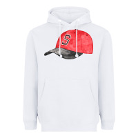 White red softball cap fa element Heavyweight Hoodie - FaDigitalArtStudio