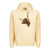 Pina Colada Texas Longhorn Cow Face Premium Hoodie - LillyAllenDesigns