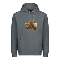 Rock Texas Longhorn Cow Face Premium Hoodie - LillyAllenDesigns