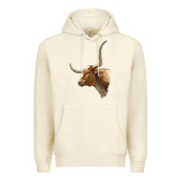 Tofu Texas Longhorn Cow Face Premium Hoodie - LillyAllenDesigns