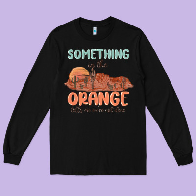 Long Sleeve Tee something in the orange