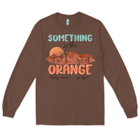 Chestnut something in the orange Long Sleeve Tee - MaliasSmallBusiness
