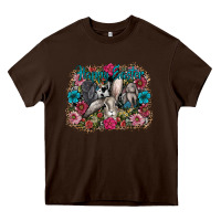Chocolate Brown Happy Easter Heavy Core Tee - CowhideDigitalArt
