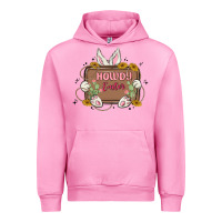 Fuchsia Pink howdy easter Urban Hoodie - MaliasSmallBusiness