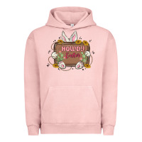 Pigment Salmon howdy easter Urban Hoodie - MaliasSmallBusiness