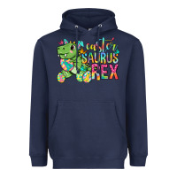 Navy Easter Saurus Rex Easter Day Heavyweight Hoodie - Neo Western