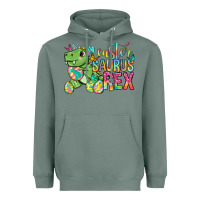 Sage Easter Saurus Rex Easter Day Heavyweight Hoodie - Neo Western
