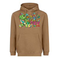 Toasted Coconut Easter Saurus Rex Easter Day Heavyweight Hoodie - Neo Western