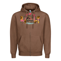 Chestnut mom bear with sunflowers Zipper Hoodie - RanaPortraitStore