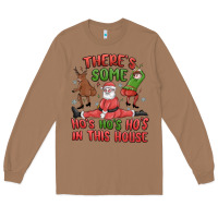 Toasted Coconut there's some ho's ho's ho's in this house Long Sleeve Tee - MaliasSmallBusiness