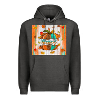 Charcoal Heather blessed pumpkin Premium Hoodie - NancyCooperArtShop