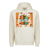 Oatmeal Heather blessed pumpkin Premium Hoodie - NancyCooperArtShop