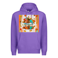 Purple blessed pumpkin Premium Hoodie - NancyCooperArtShop