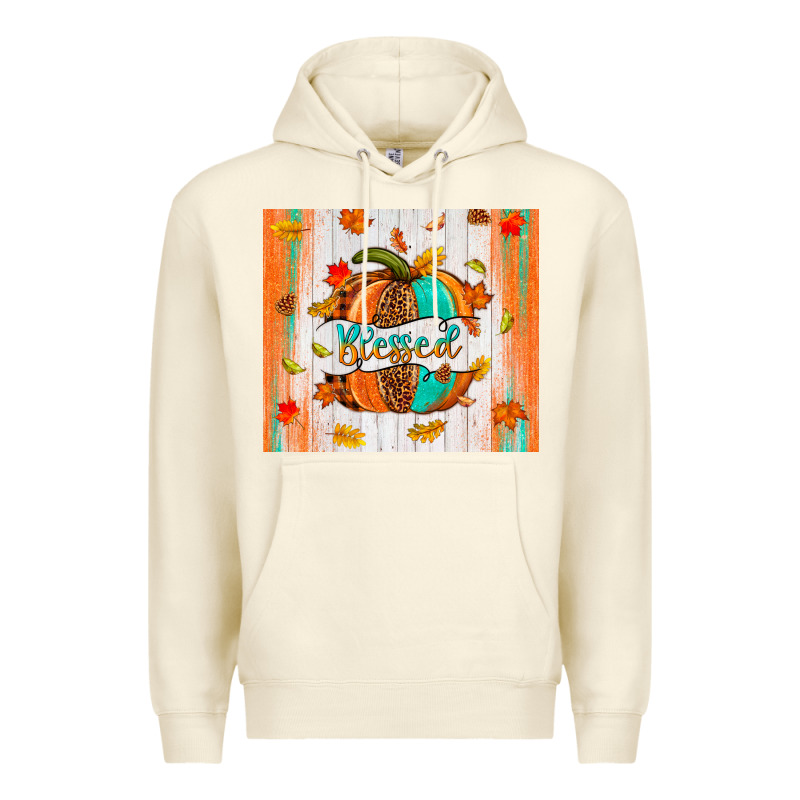 Blessed Pumpkin Premium Hoodie by NancyCooperArtShop | Teevron