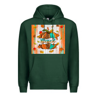 Sports Green blessed pumpkin Premium Hoodie - NancyCooperArtShop