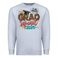 Heather Grey grad squad 2024 Premium Sweatshirt - AdoDesignShop