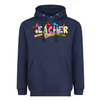 Navy Easter Teacher Easter Day Heavyweight Hoodie - Neo Western