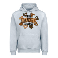 Heather Grey i am black history Urban Hoodie - MaliasSmallBusiness
