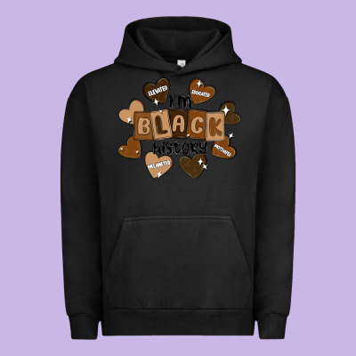 I Am Black History Urban Hoodie Designed By Maliassmallbusiness