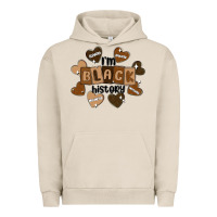 Pigment French Oak i am black history Urban Hoodie - MaliasSmallBusiness