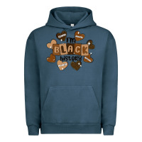 Pigment Midnight Navy i am black history Urban Hoodie - MaliasSmallBusiness