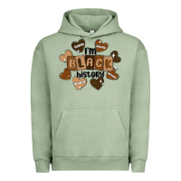 Pigment Oil Green i am black history Urban Hoodie - MaliasSmallBusiness