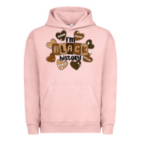 Pigment Salmon i am black history Urban Hoodie - MaliasSmallBusiness