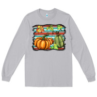 Moon Dust fall pumpkin  background Long Sleeve Tee - BarkalooDesign