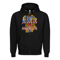 Black she loves jesus Zipper Hoodie - texasbilliewilder