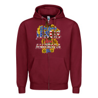 Burgundy she loves jesus Zipper Hoodie - texasbilliewilder