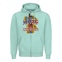 Seafoam she loves jesus Zipper Hoodie - texasbilliewilder