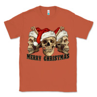 Copper Merry Christmas Skulls Classic Tee - RanaPortraitStore