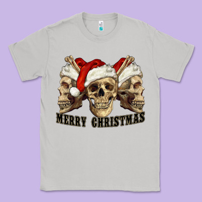 Merry Christmas Skulls Classic Tee Designed By Ranaportraitstore