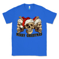 True Royal Merry Christmas Skulls Classic Tee - RanaPortraitStore