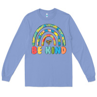 Colony Blue be kind autism Long Sleeve Tee - MaliasSmallBusiness