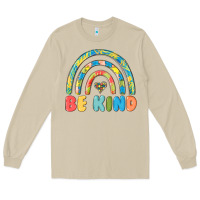 Mushroom be kind autism Long Sleeve Tee - MaliasSmallBusiness